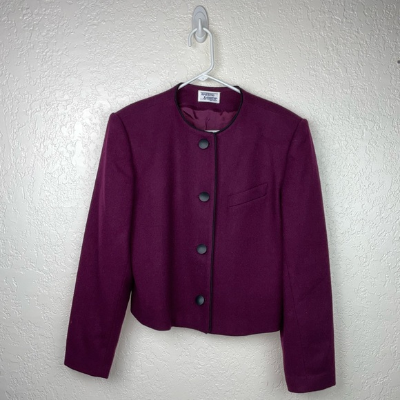 Hasting and smith plum wool coat - Picture 2 of 11
